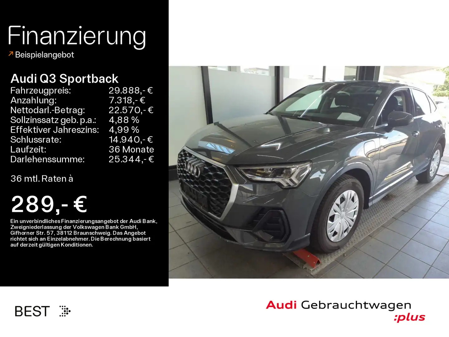 Audi Q3 45 TFSI e ACC*Navi*LED*virtual Gris - 1