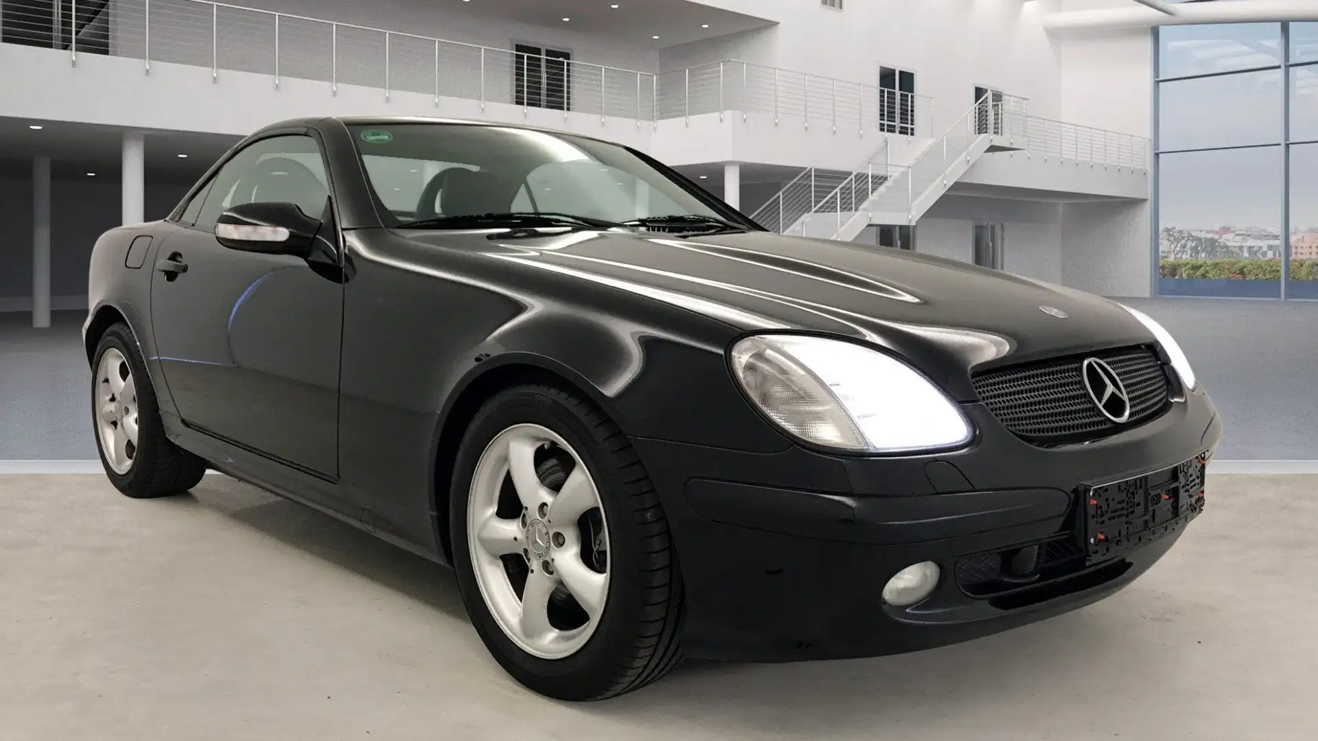 Mercedes-Benz SLK 320 SLKKlasse-KLIMA-LEDER,ORIG.ERST 26824 KM-GARANTIE Schwarz - 2