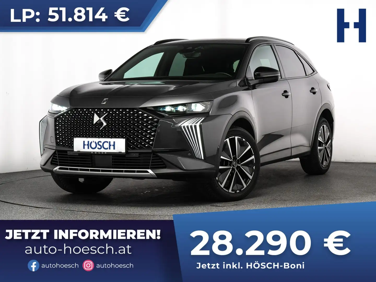 DS Automobiles DS 7 Crossback HDi 130 PALLAS EXTRAS WENIG KM Grau - 1