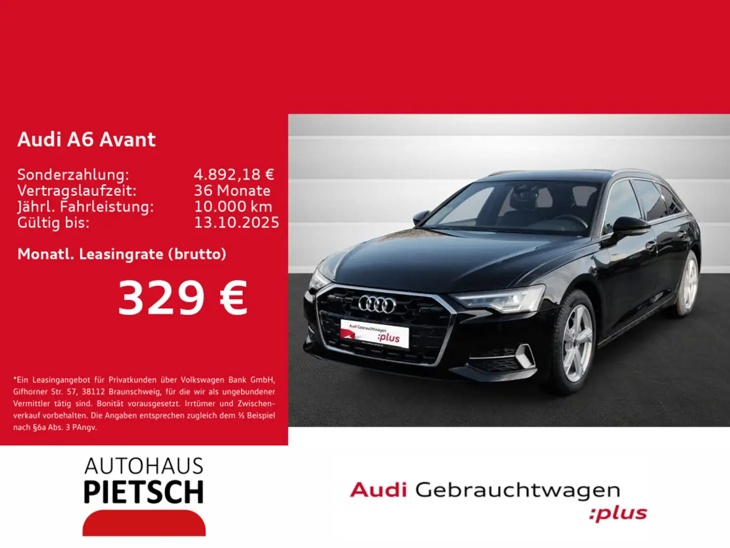 Audi A6 40 TDI quattro advanced Matrix AHK Pano Schwarz - 1