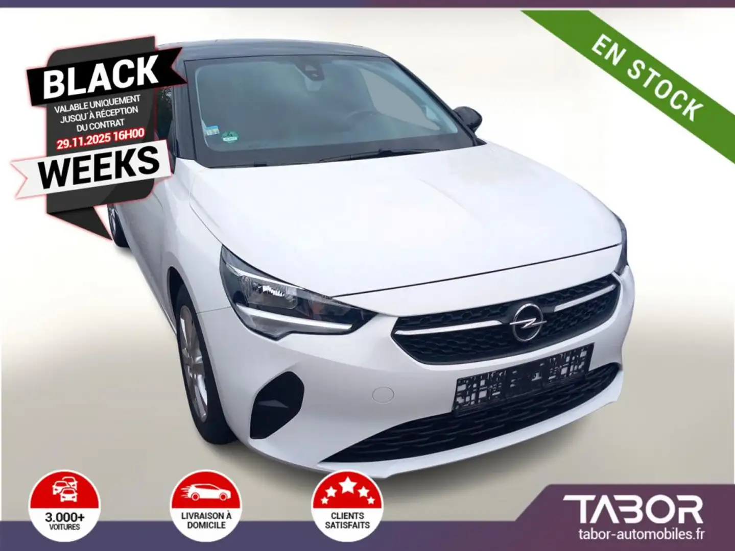 Opel Corsa F 1.2 75 Edition AppC Klim PremiumP Blanc - 1