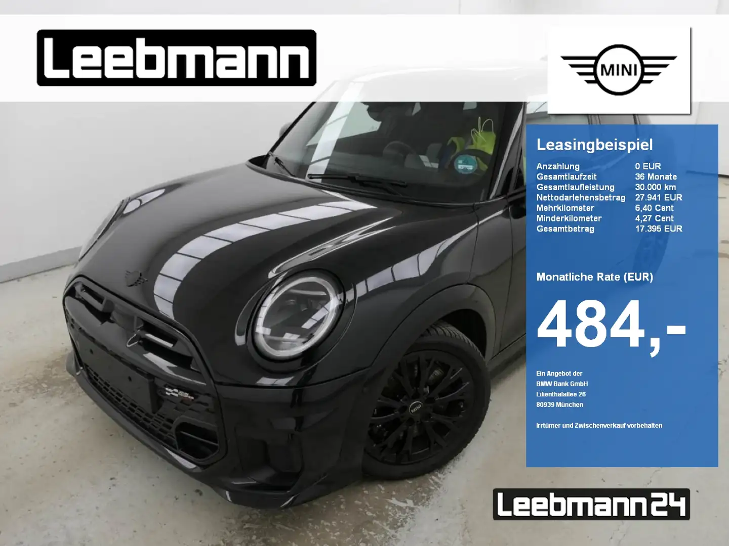 MINI Cooper S 5-Türer JCW-Trim Paket-M GARANTIE-08/29 Schwarz - 1
