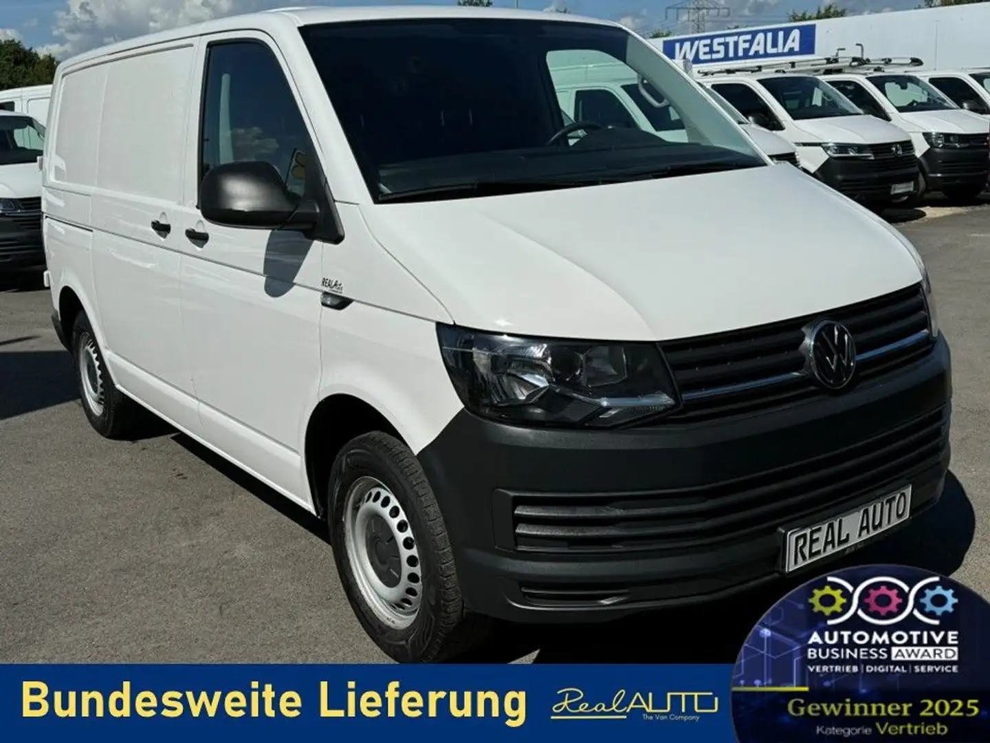 Volkswagen T6 Transporter Kasten 2.0TDI PDC*Klima*Flügeltür Wit - 1