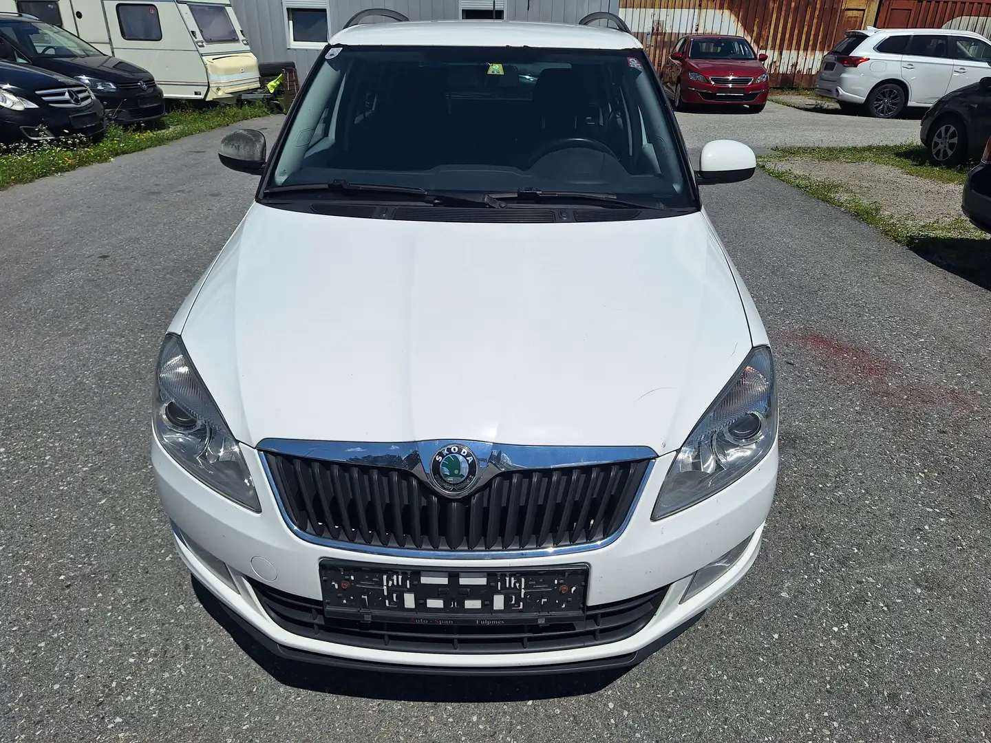 Skoda Fabia 1,6 diesel 1.Besitz Weiß - 1