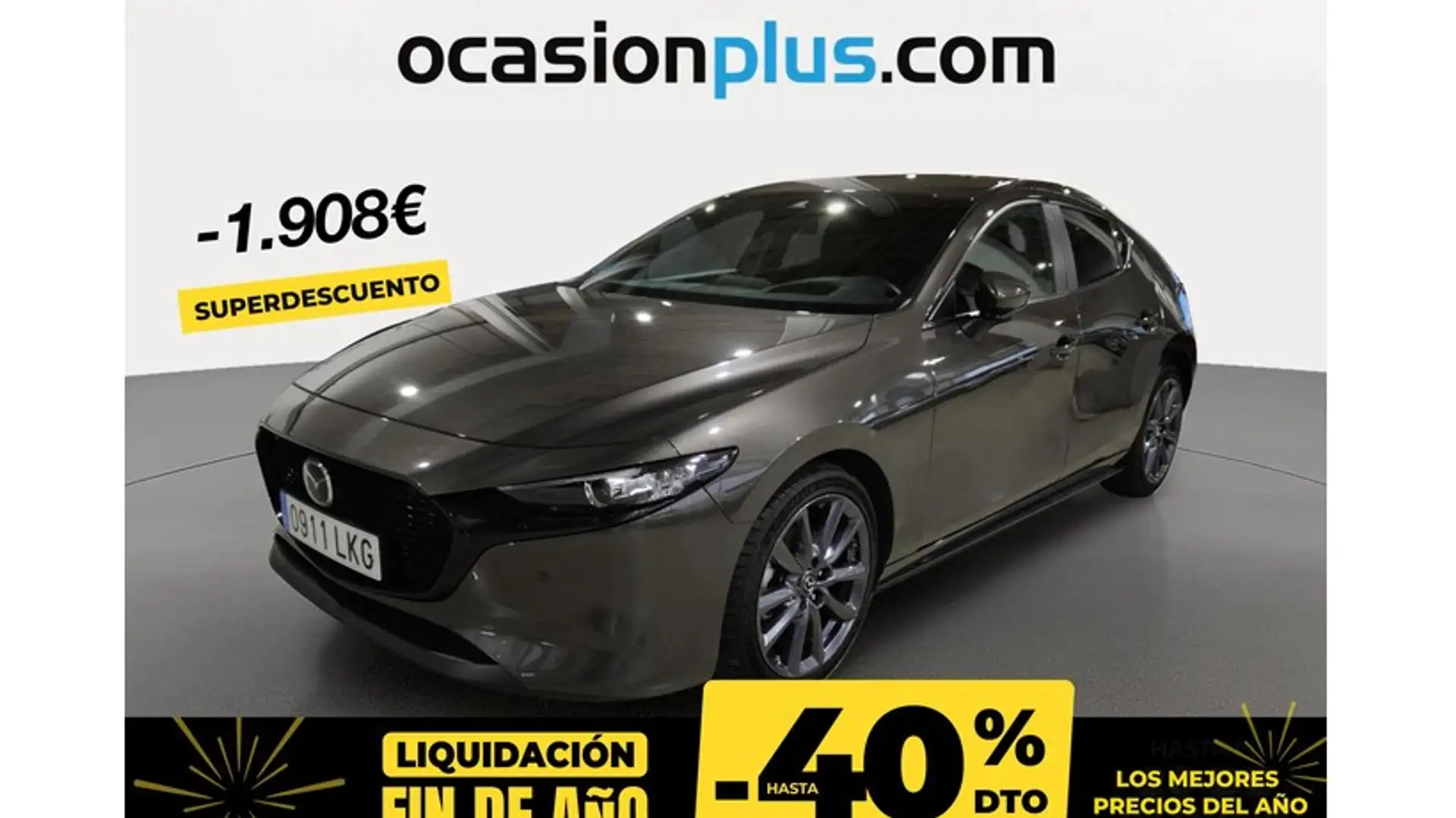 Mazda 3 2.0 e-Skyactiv-G Evolution 90kW Gris - 1