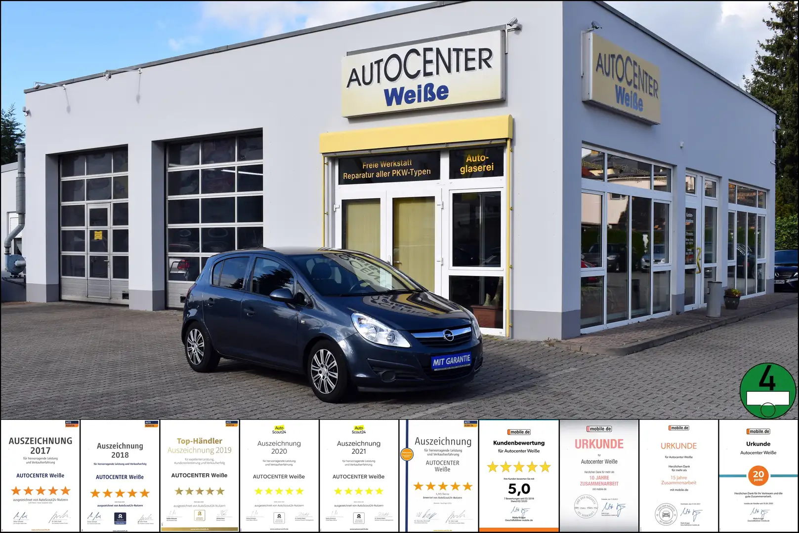 Opel Corsa Basis Klima TÜV-Neu GARANTIE Blau - 1
