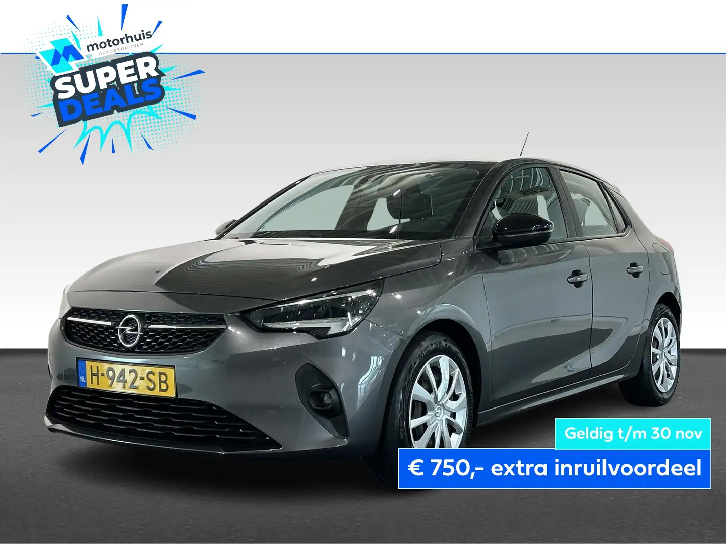 Opel Corsa 1.2 Turbo Start/Stop 100pk Aut Edition Grijs - 1