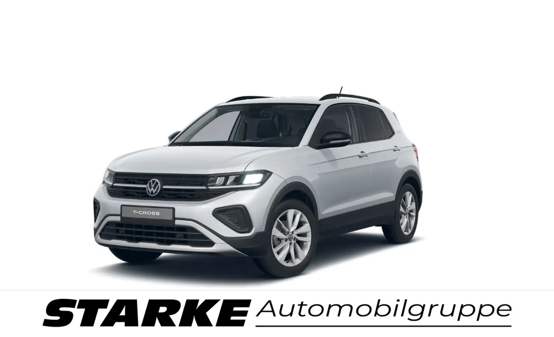 Volkswagen T-Cross 1.0 TSI 7-Gang DSG Goal Navi RFK SHZ LED Silber - 1