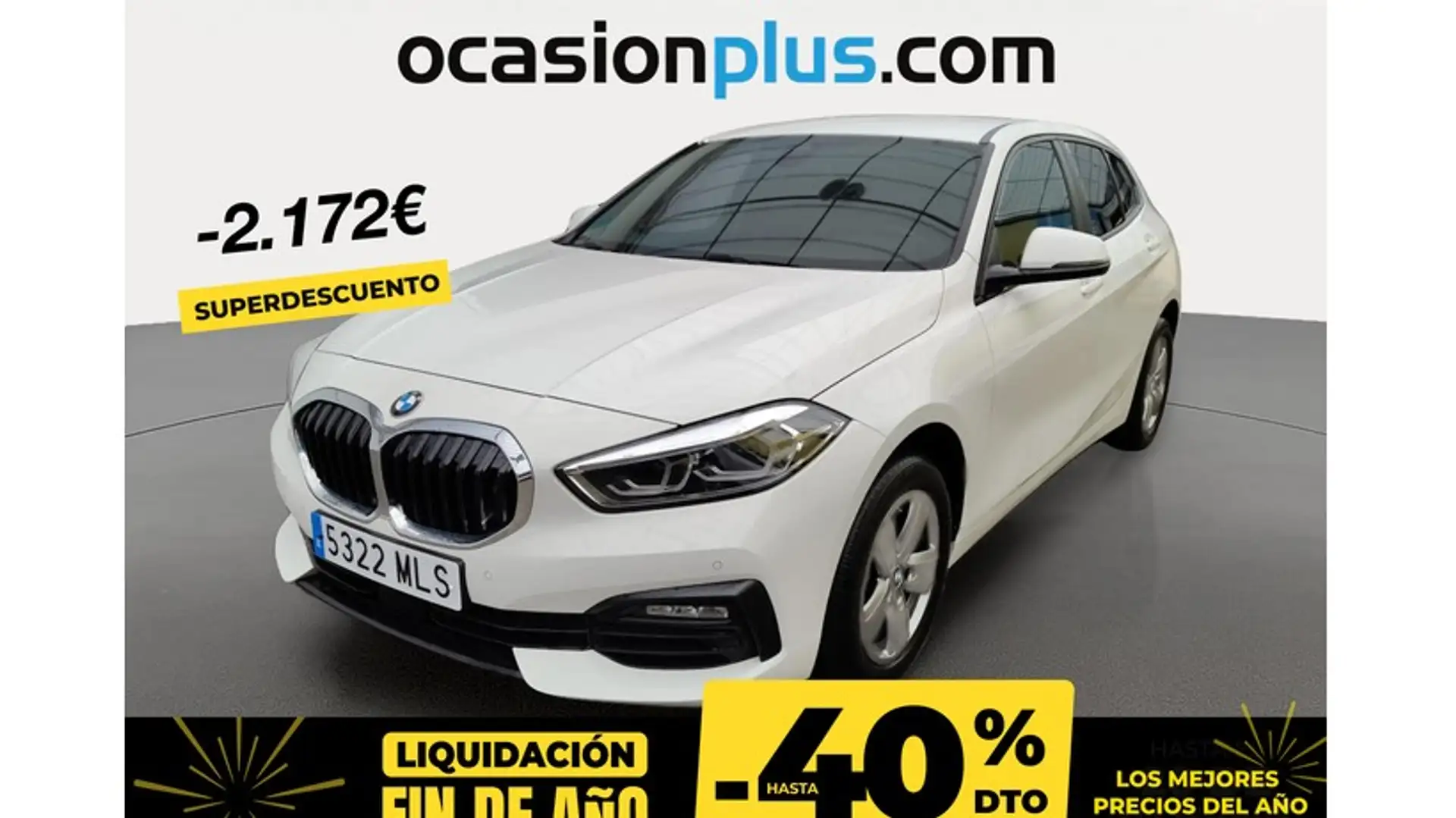 BMW 116 116d Blanc - 1
