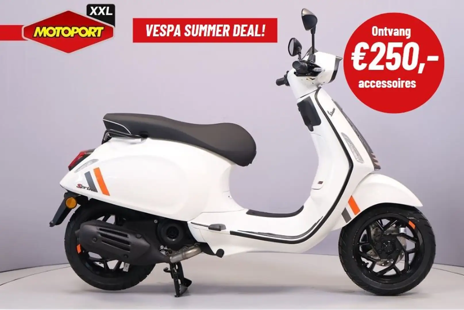 Vespa Sprint S 45 KM/H Blanc - 1