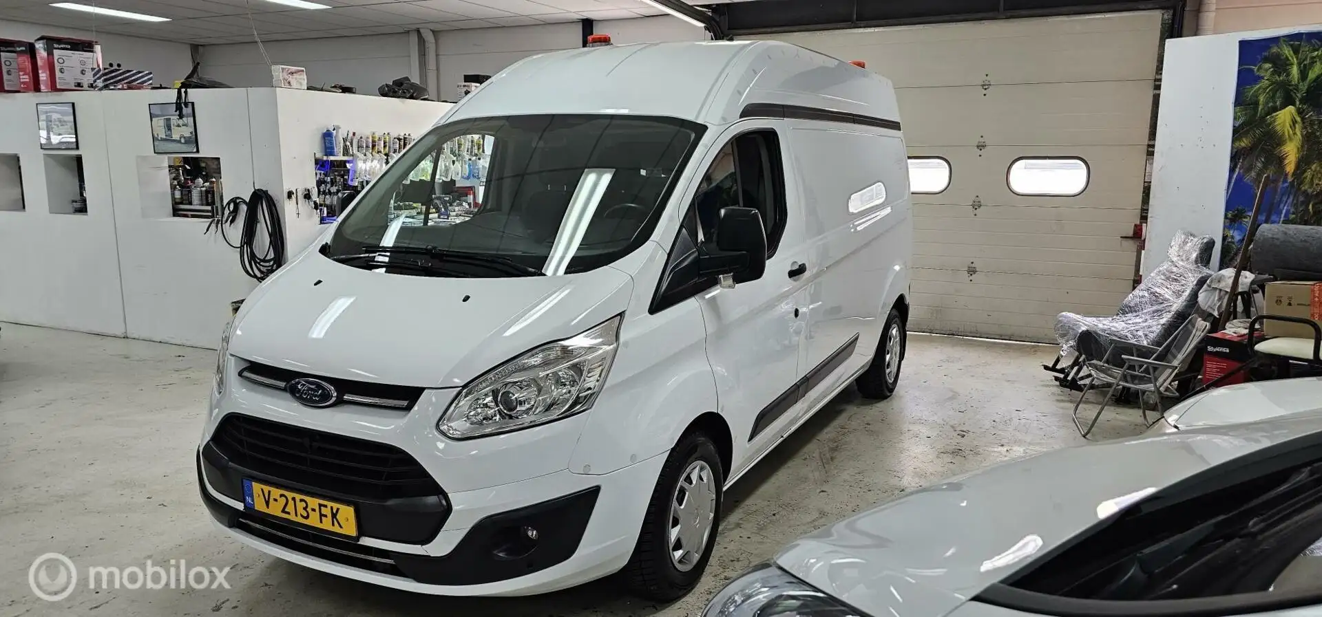 Ford Transit Custom 2.0 TDCI L2H2 Omvormer Standkachel kaste Weiß - 2