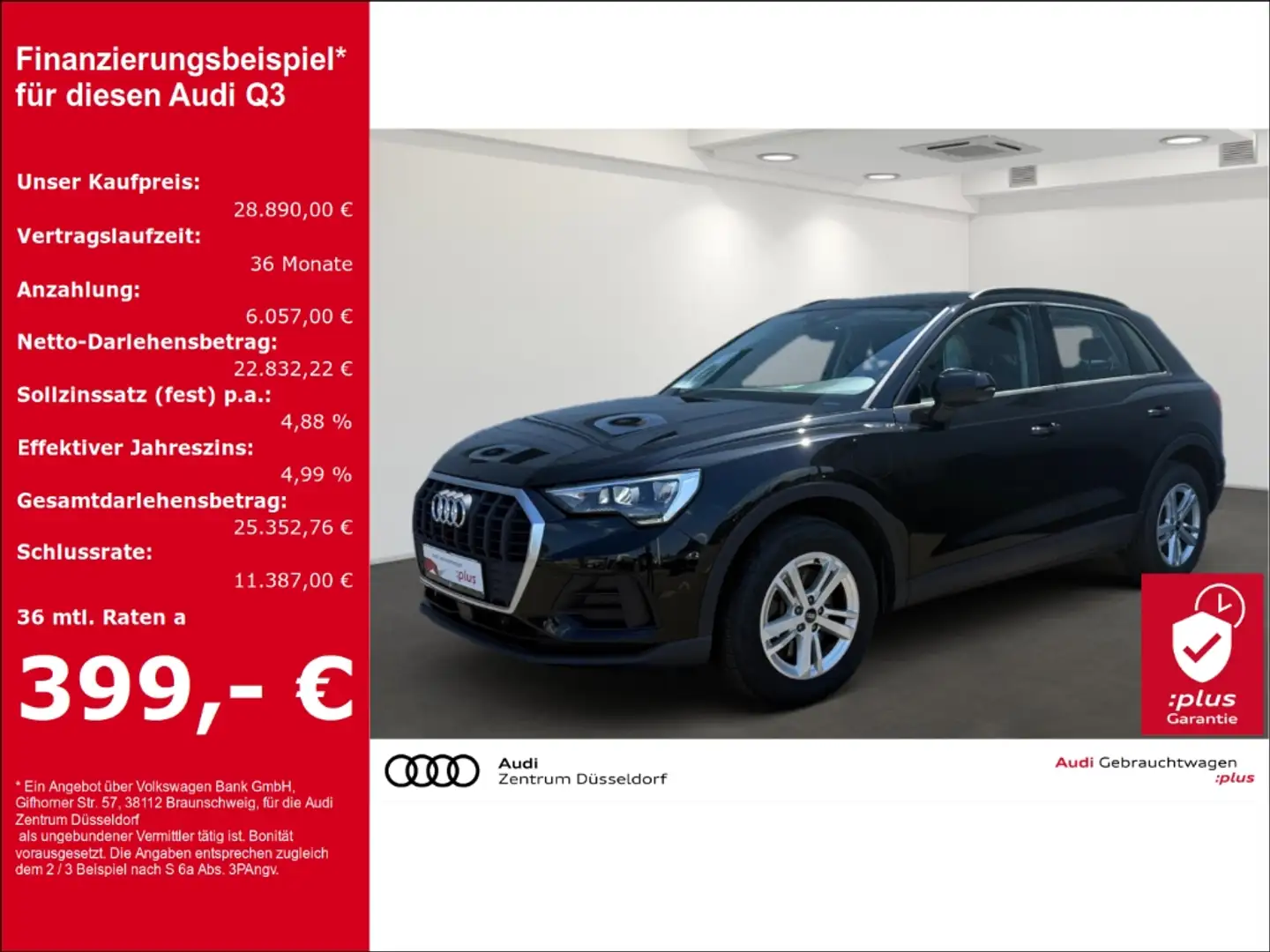 Audi Q3 45 TFSI E MMI LED LANE ASSIST PDC Schwarz - 1