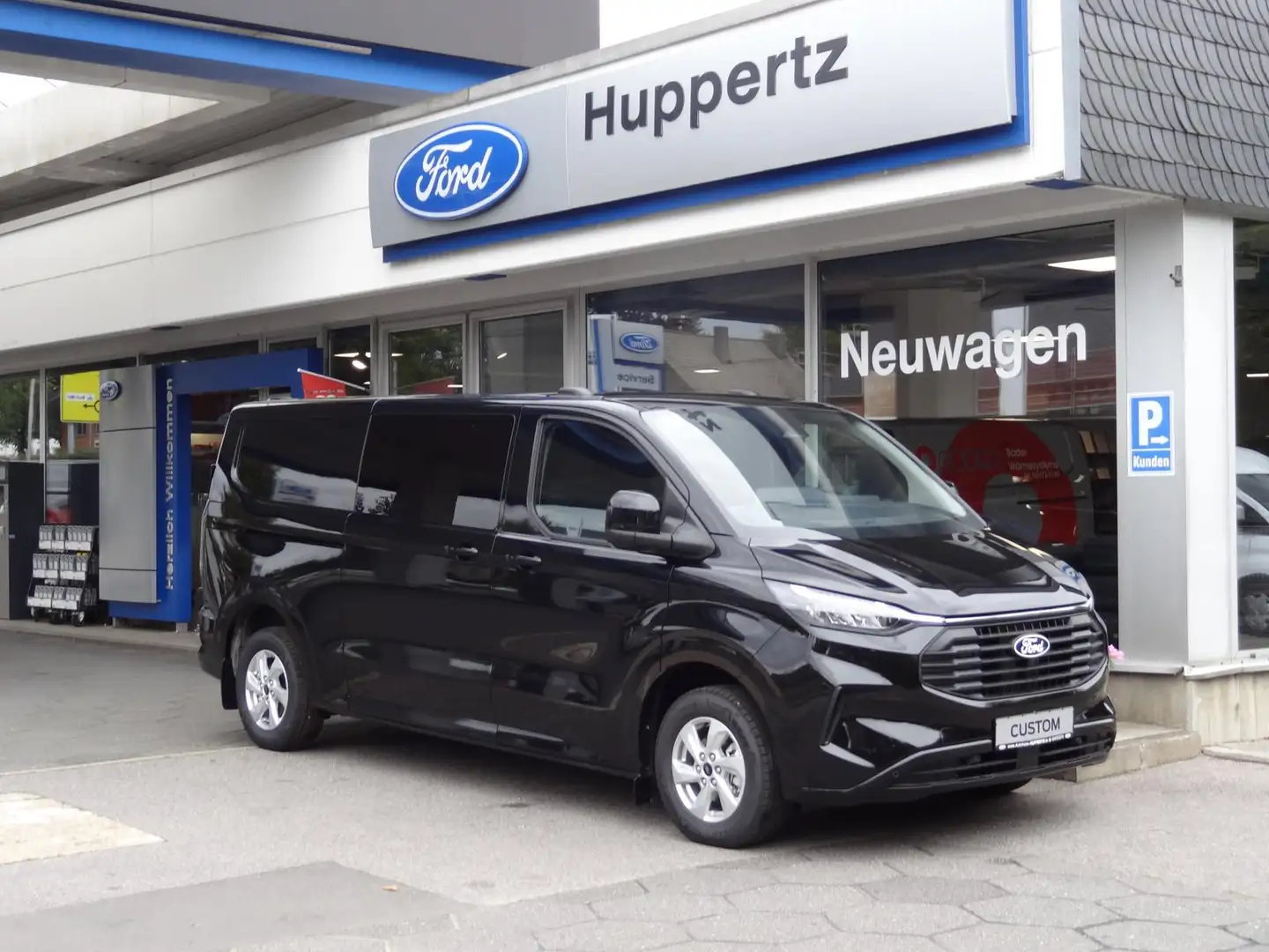 Ford Transit Custom 320 L2H1 DoKa Limited AHK SHZ 5-S Schwarz - 1