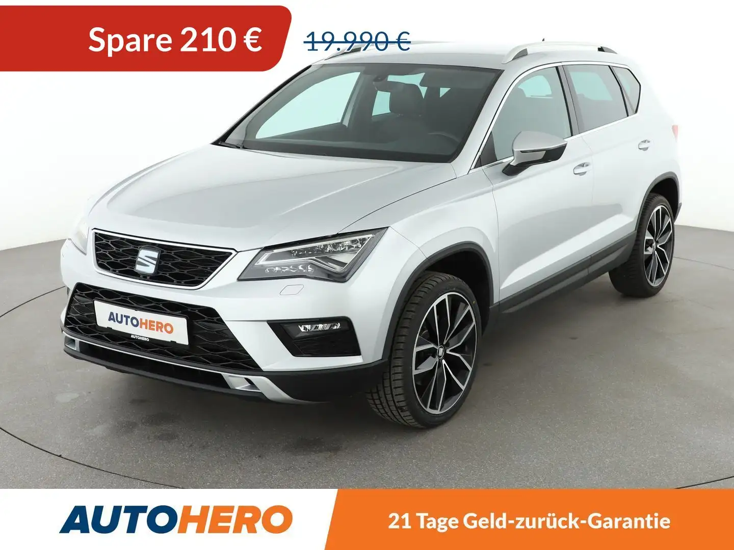 SEAT Ateca 1.4 TSI ACT Xcellence Aut.*TEMPO*CAM* Silber - 1