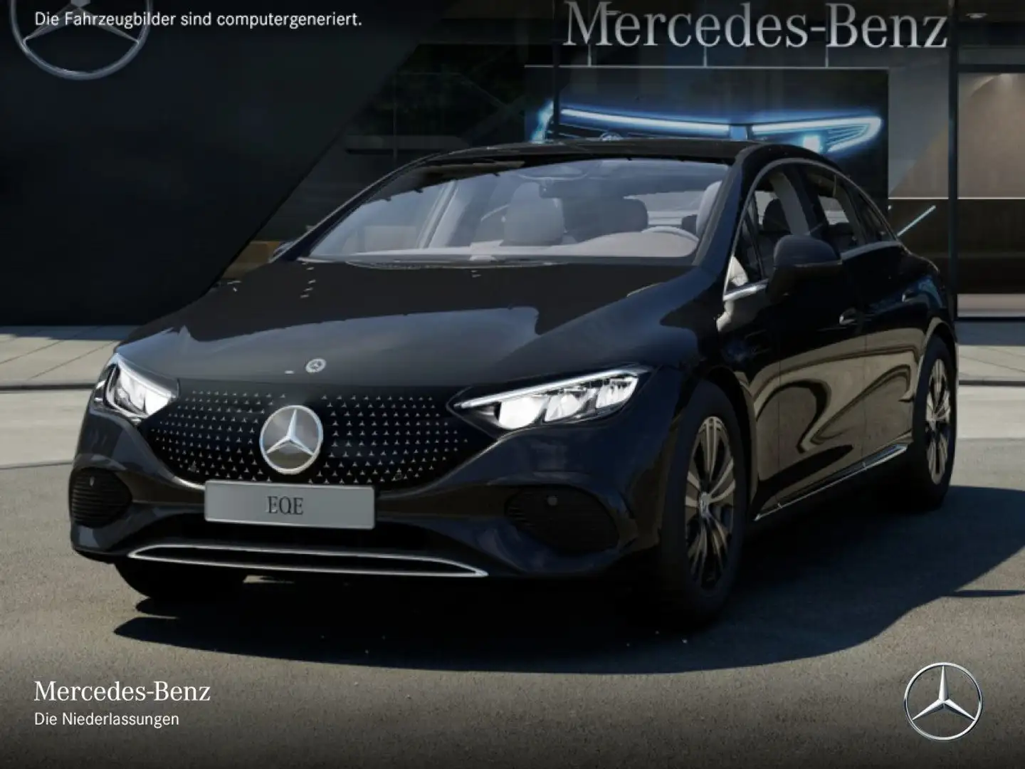 Mercedes-Benz EQE 300 Avantgarde Pano Burmester Distr. LED PTS Noir - 2