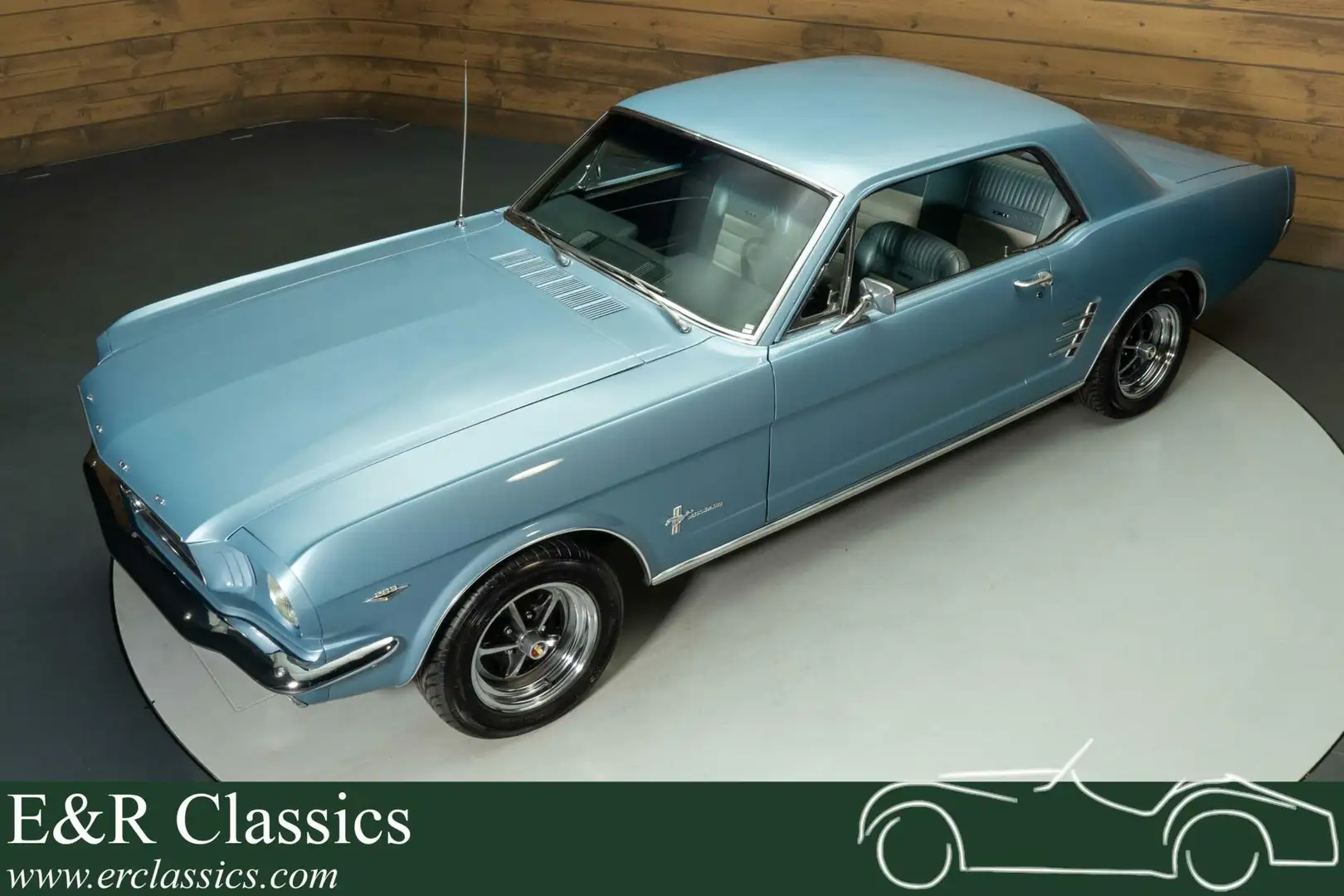 Ford Mustang Coupe | Gerestaureerd | Handgeschakeld | 1966 Blauw - 1