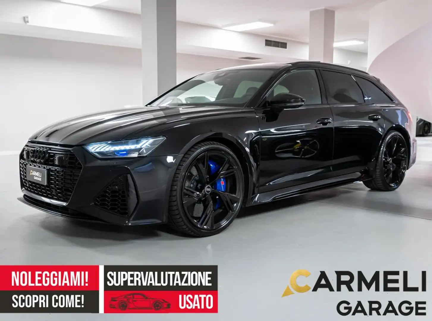 Audi RS6 Avant 4.0 TFSI V8 quattro-FRENI CARBO-TETTO-IVA Schwarz - 1
