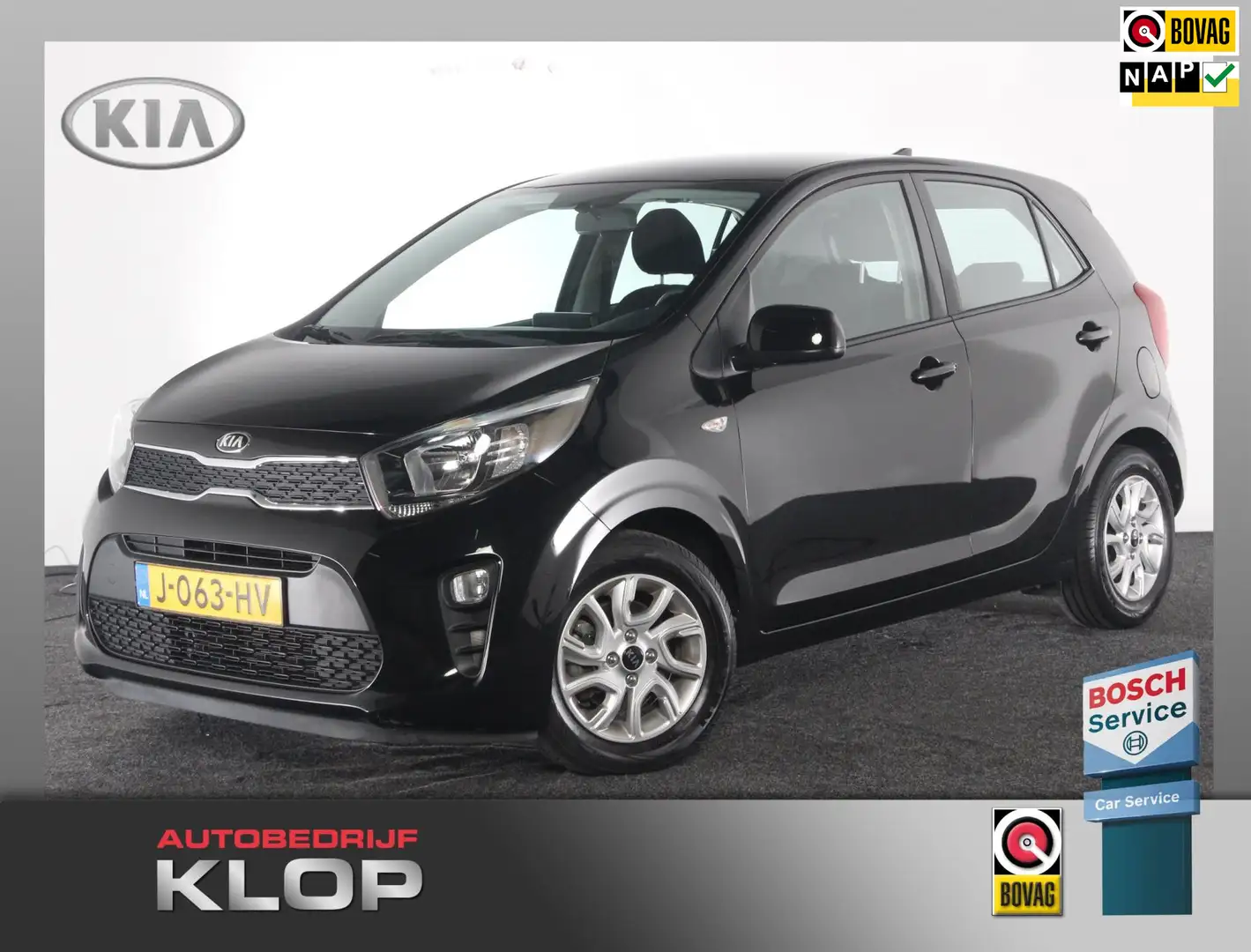 Kia Picanto 1.0 MPi DynamicPlusLine Zwart - 1