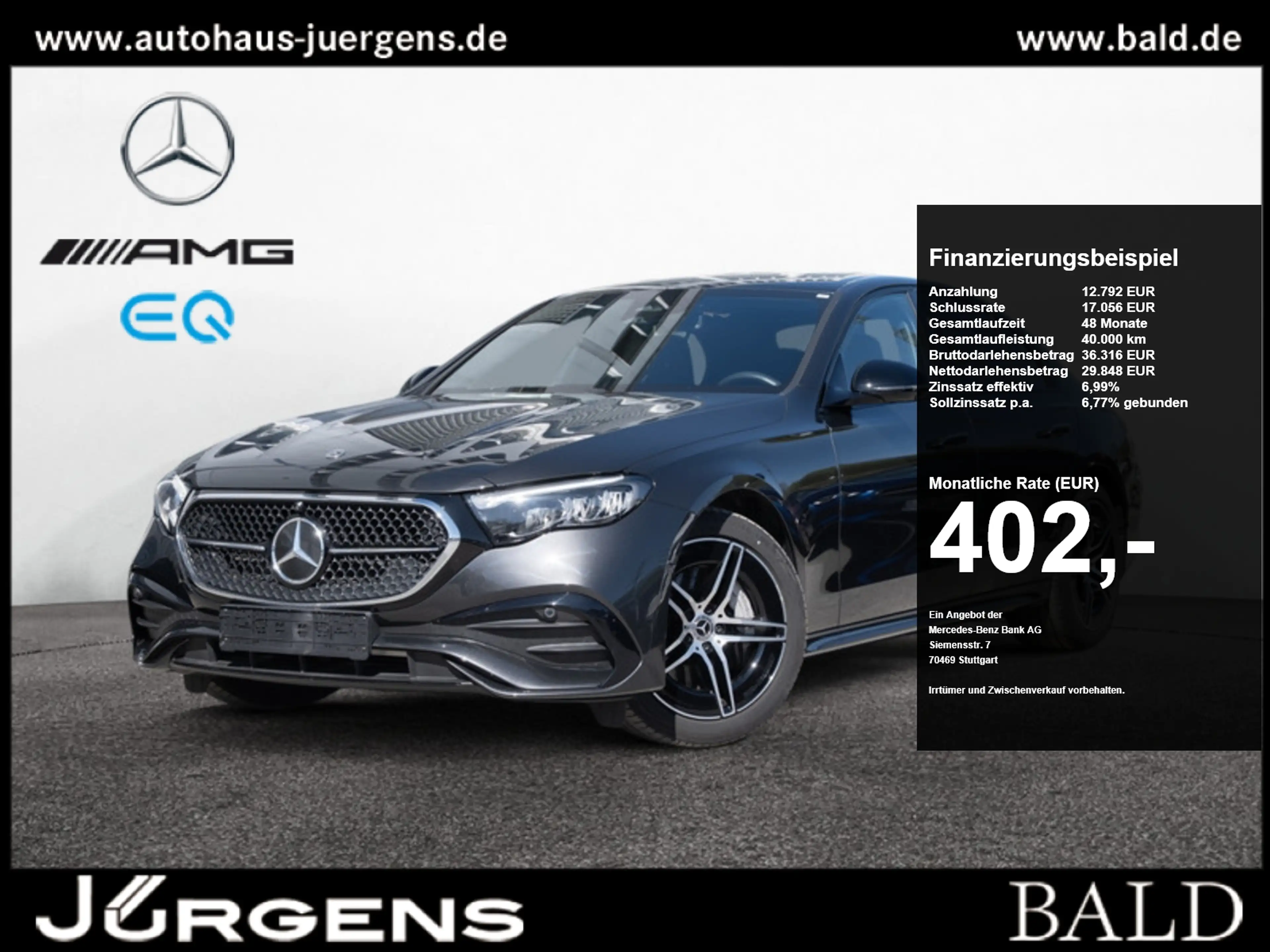 Mercedes-Benz E 220 d AMG-Sport/LED/Cam/Night/Distr/Totw/19'
