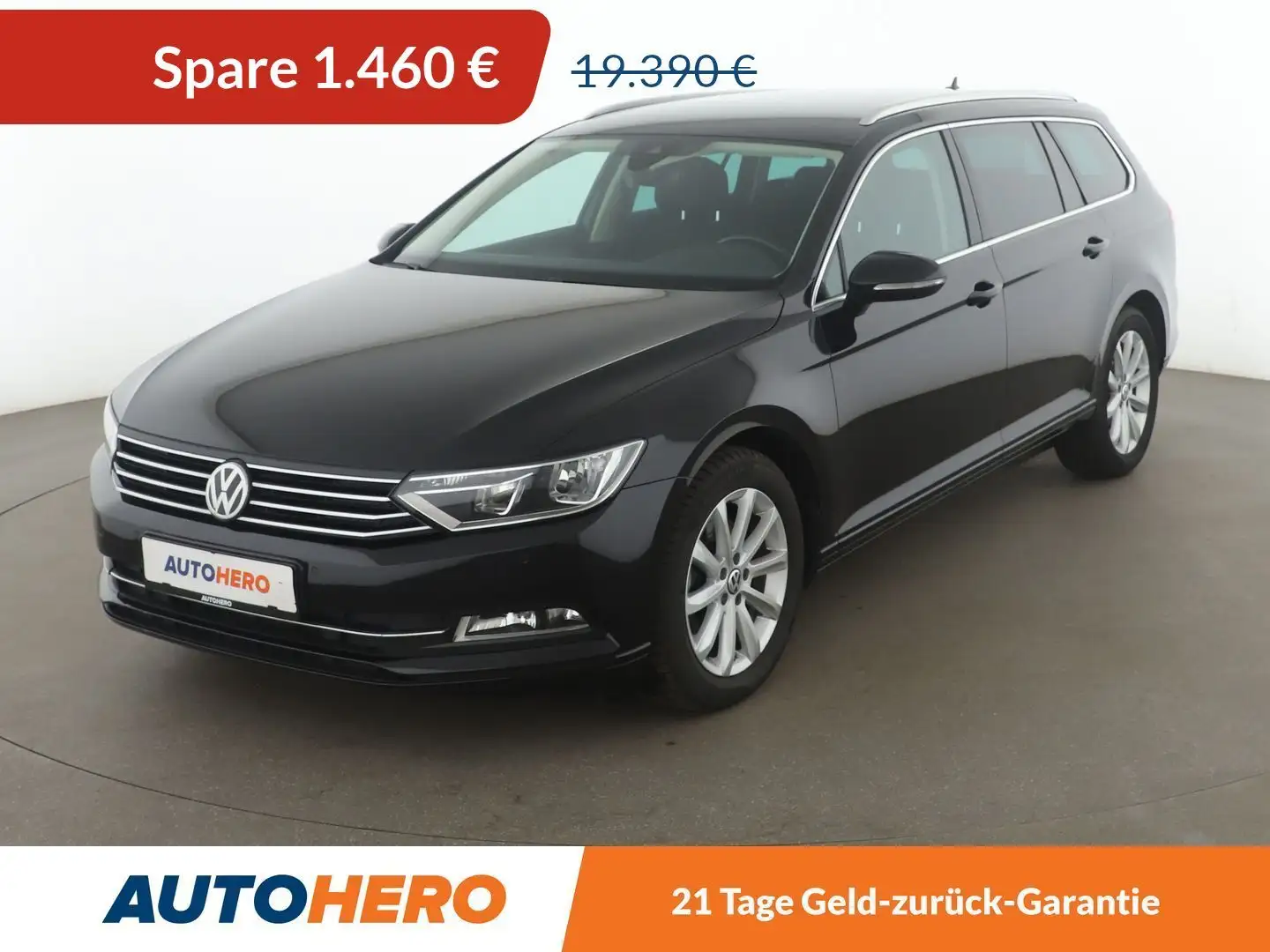 Volkswagen Passat 1.6 TDI Comfortline BM Aut.*NAV*ACC*CAM*PDC*SHZ Schwarz - 1