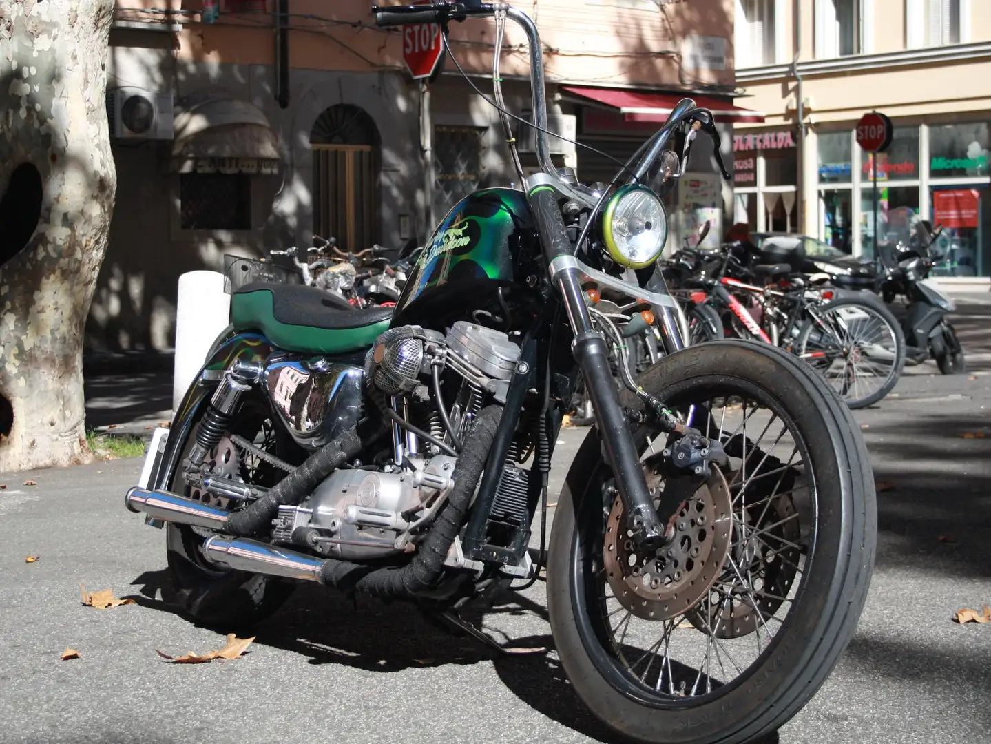 Harley-Davidson Sportster 883 Hugger Customizzata U.S.A. ORIGINAL IMPORT Verde - 2