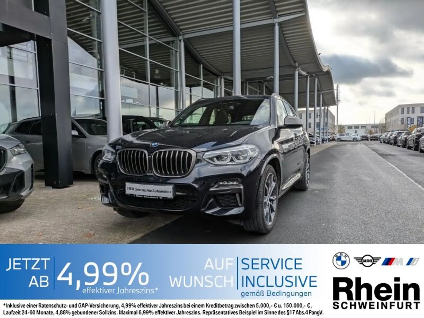 BMW X3 M X3 xDrive M40d LiveCockpit. AHK. Glasdach. Noir - 1