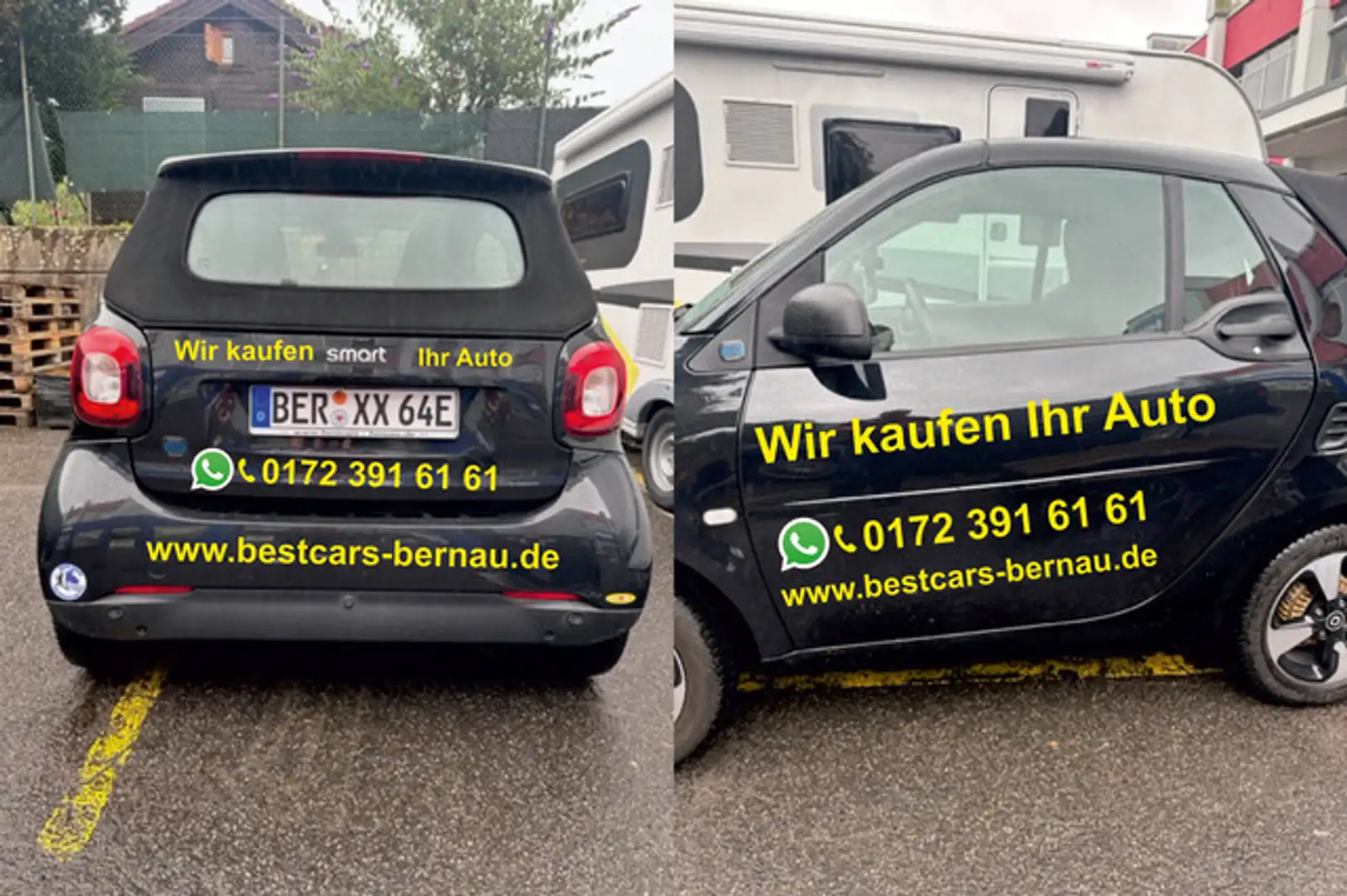 smart forTwo cabrioEQ EXCL 60KW Szhzg Leder 22KW electric drive Negro - 1
