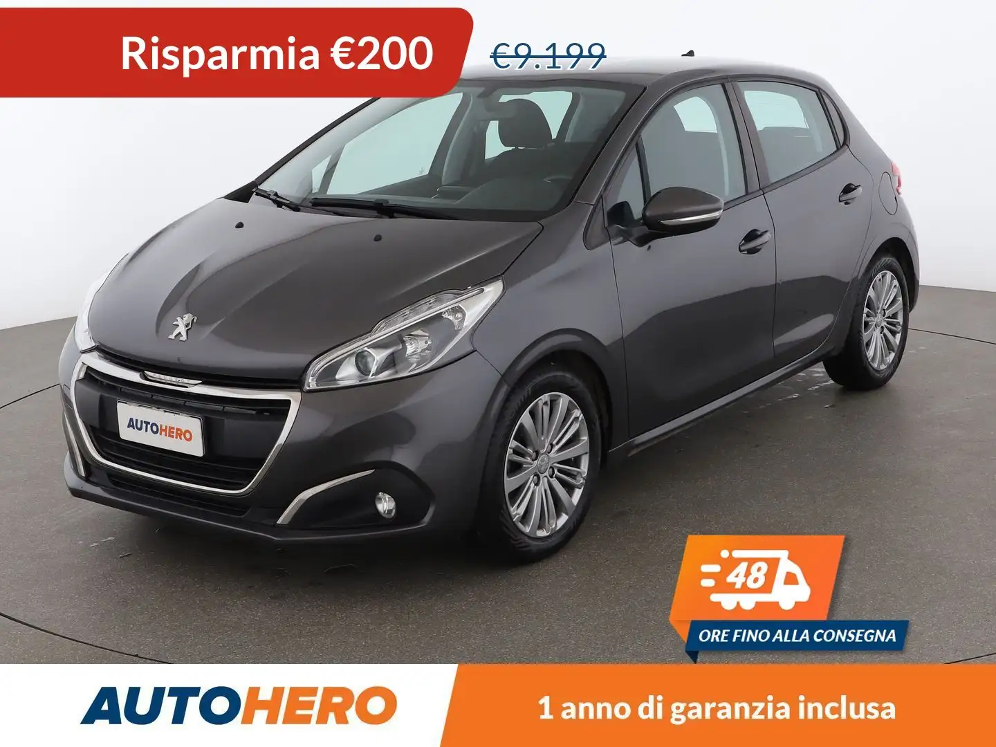Peugeot 208 1.5 Blue-HDi Active 100 CV Grigio - 1