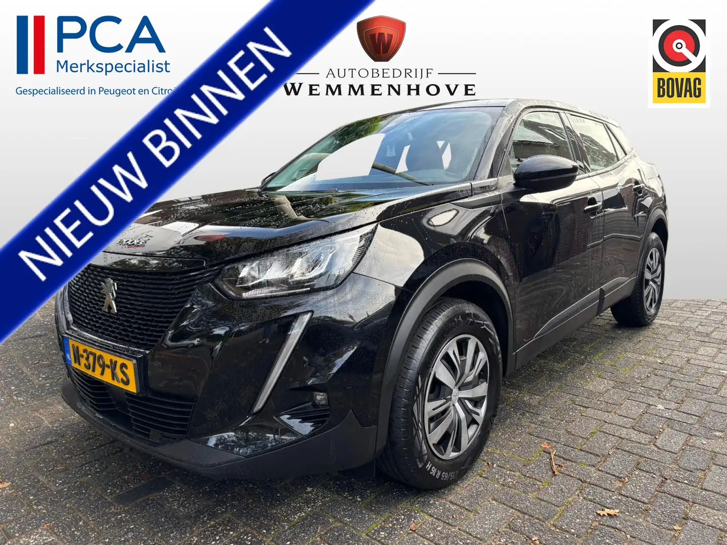 Peugeot 2008 1.2 PureTech Blue Lease Active Nw type/Navigatie/A Zwart - 1