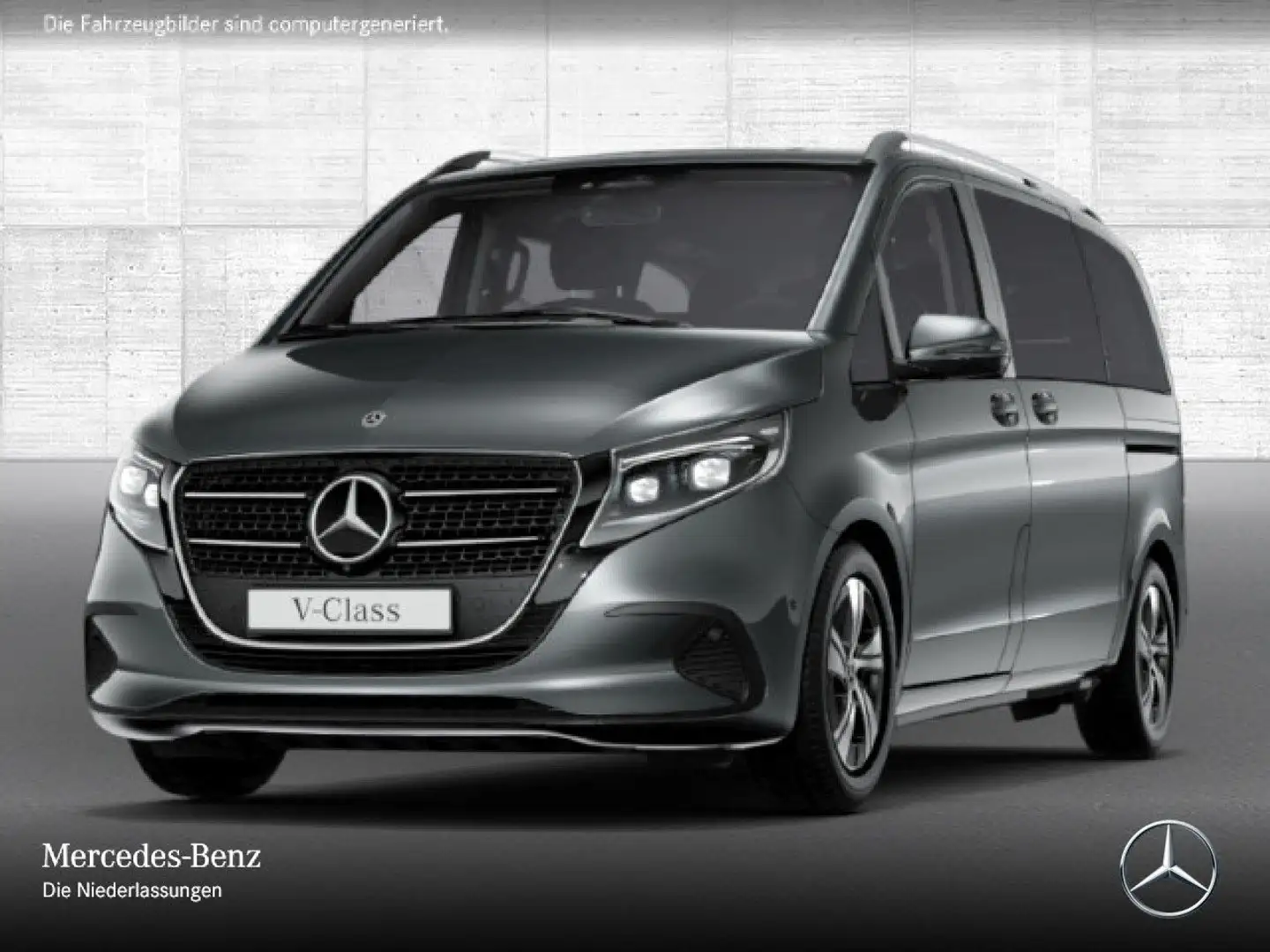 Mercedes-Benz V 250 d Kompakt STYLE+9G+Navi+DIS+e.Türen+Klima Grau - 2