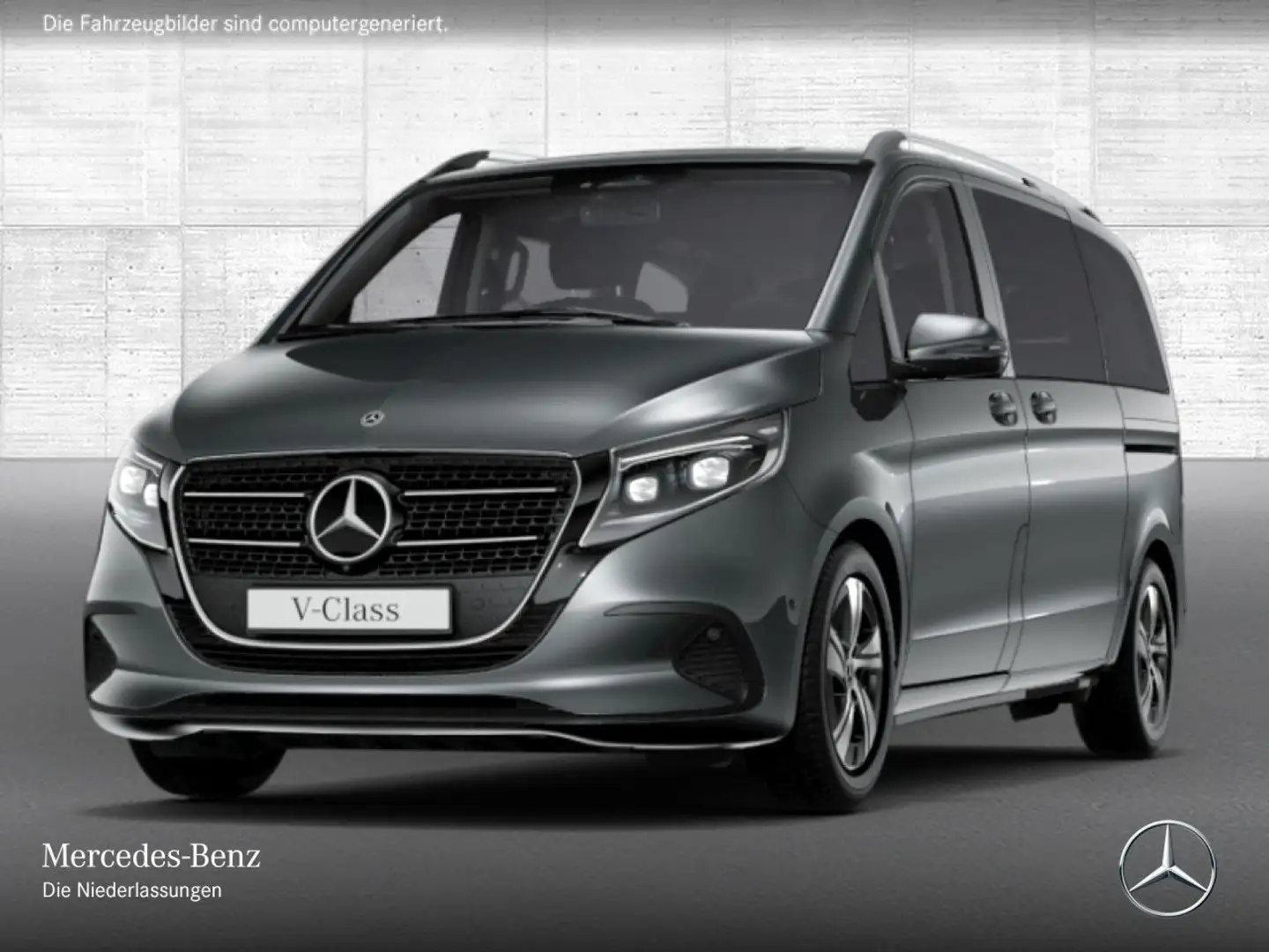 Mercedes-Benz V 250 d Kompakt STYLE+9G+Navi+DIS+e.Türen+Klima Grau - 2