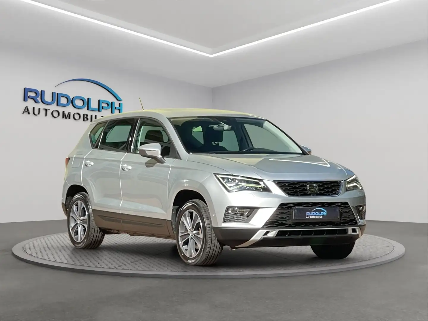SEAT Ateca 1. HAND AUTOMATIK ACC STANDHEIZ. GARANTIE Silber - 1