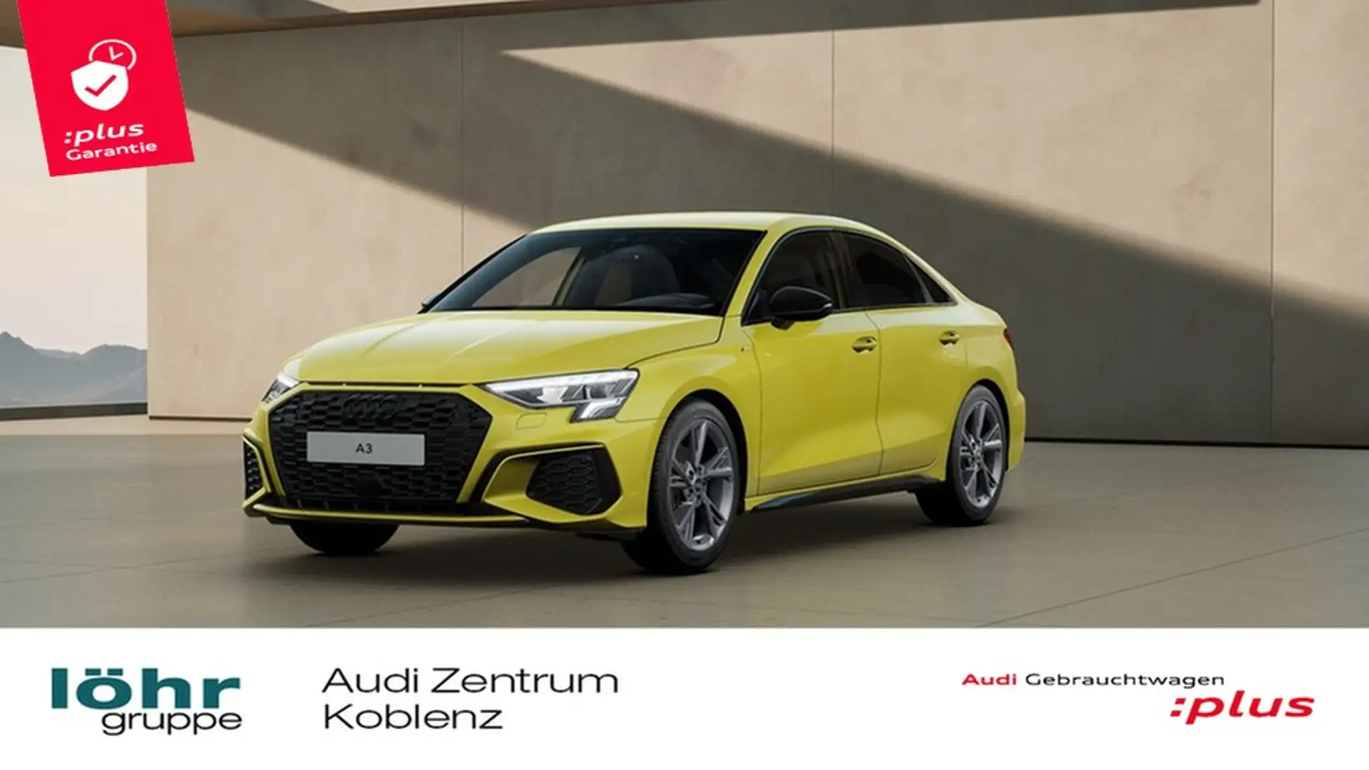 Audi A3 Limousine 30 TFSI S line AHK GRA Navi LED ASL Gelb - 1