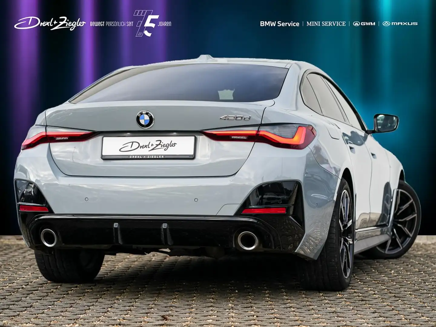 BMW 420 420d Gran Coupe M-Sport 19 GSD ACC KoZg RFK LED Gris - 2