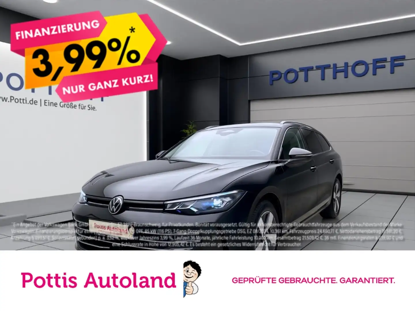 Volkswagen Passat Variant 1.5 eTSI DSG BUSINESS NAVI KAMERA AHK KLIMA Schwarz - 1