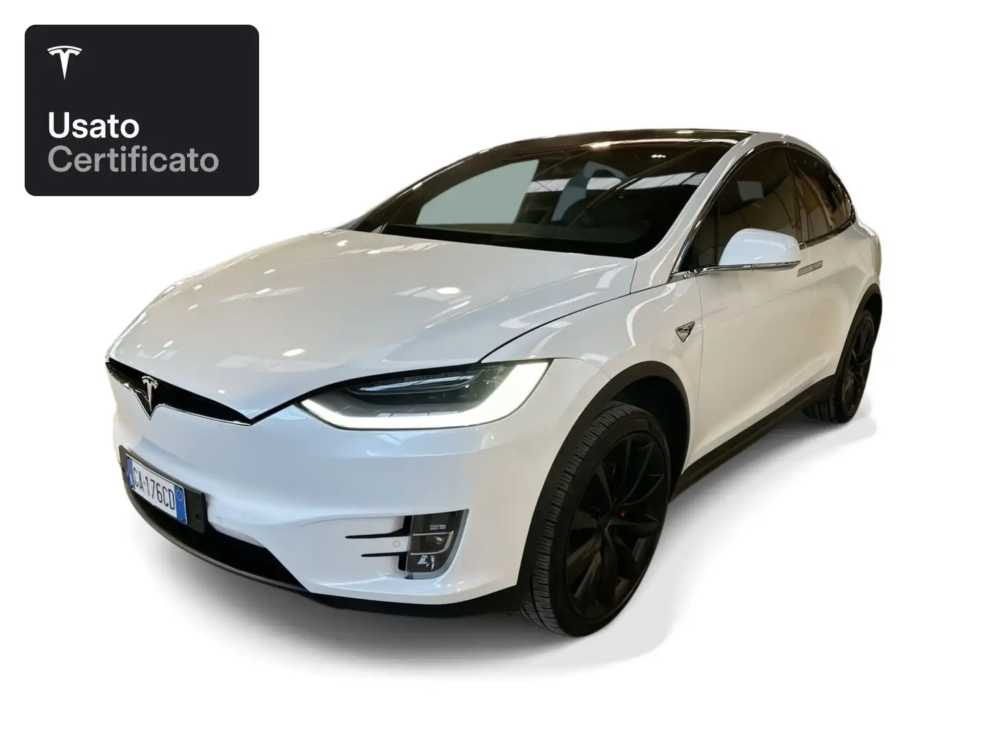 Tesla Model X Ludicrous Blanc - 1