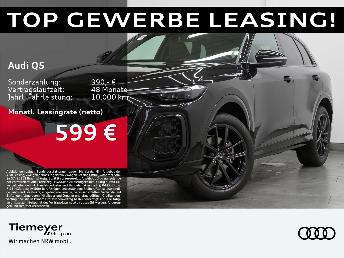 Audi Q5 TFSI Q S LINE 360° ACC PANO LM20 Schwarz - 1