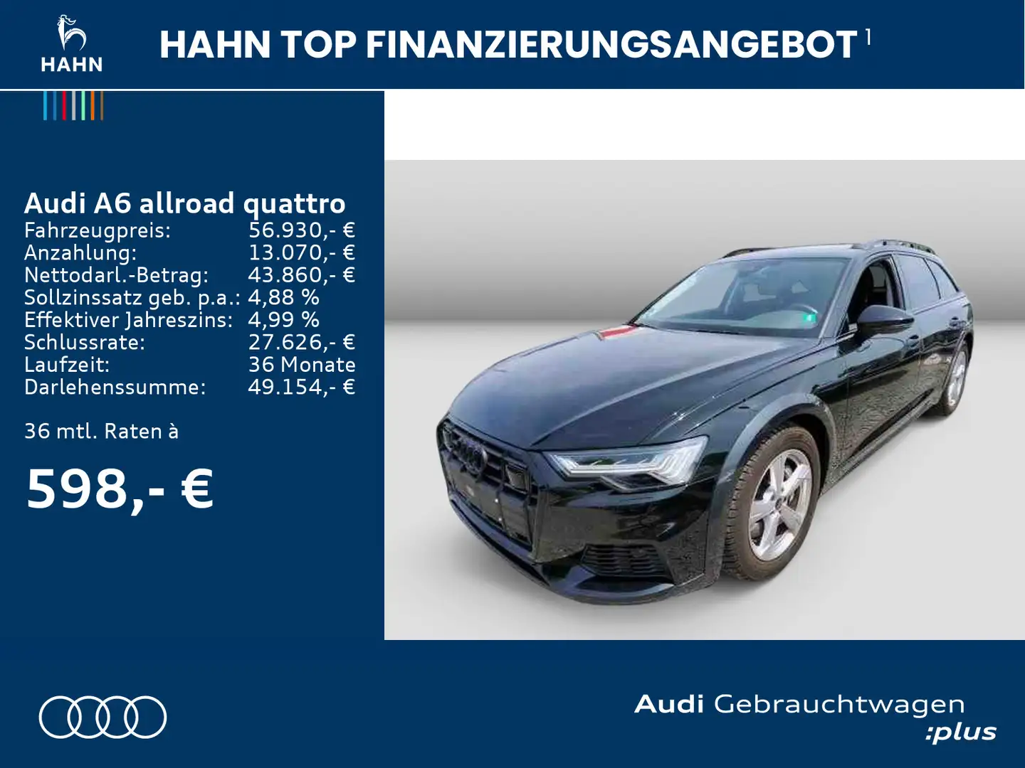 Audi A6 allroad A6 allroad 55 TDI quattro AHK HD Matrix B&O ACC Schwarz - 2