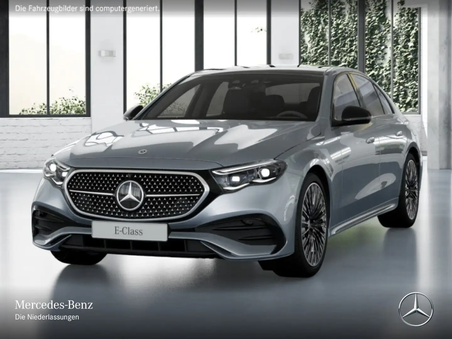 Mercedes-Benz E 300 de AMG Fahrass 360° Pano Burmester Distr. 9G Silber - 2