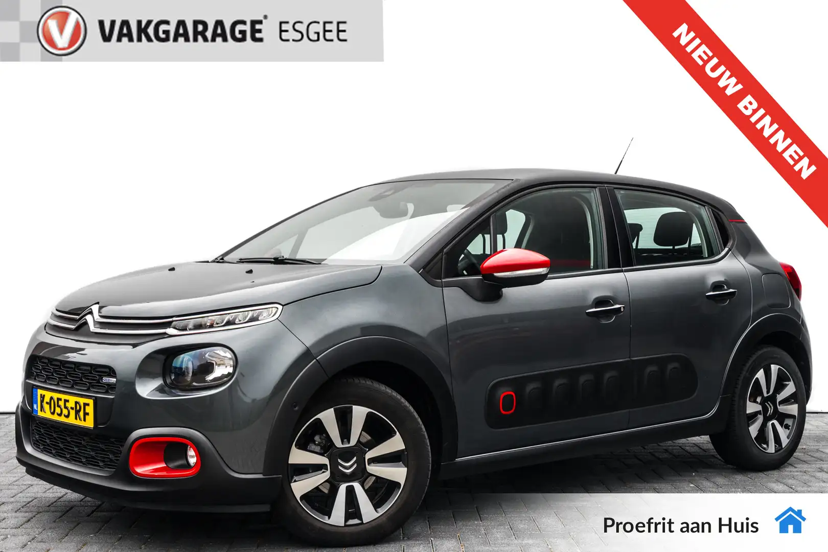 Citroen C3 1.2 110 PK S&S Shine Automaat Rijklaar. | Two Tone Grau - 1