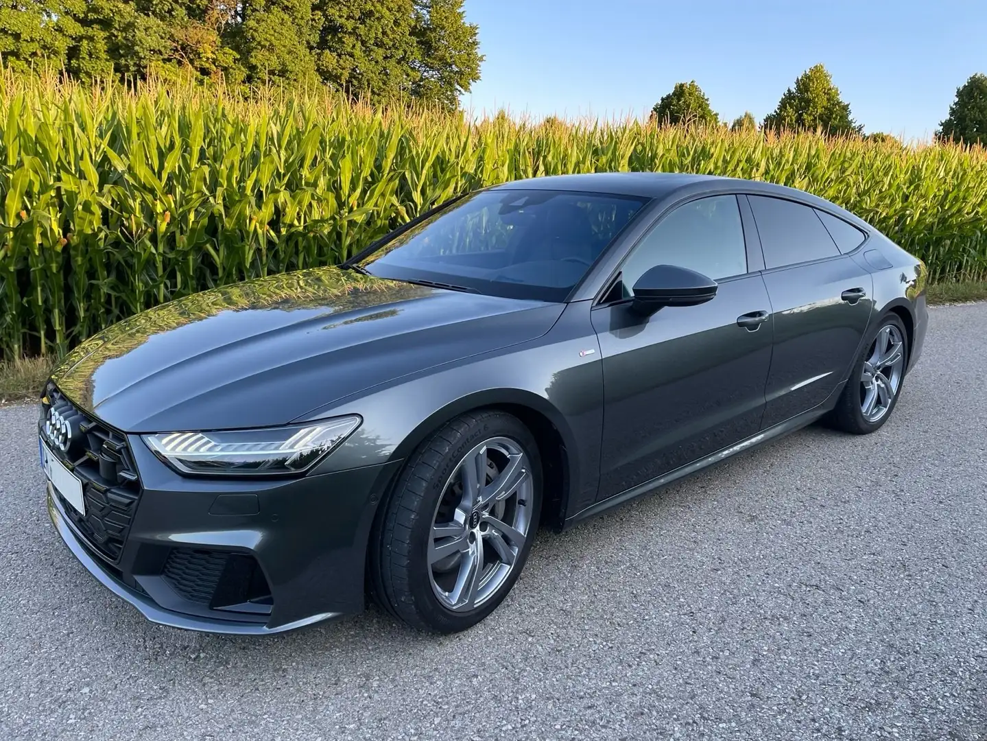 Audi A7 PHEV/S-Line/Laser/AHK/HuD/B&O/GARANTIE/Top Grau - 1