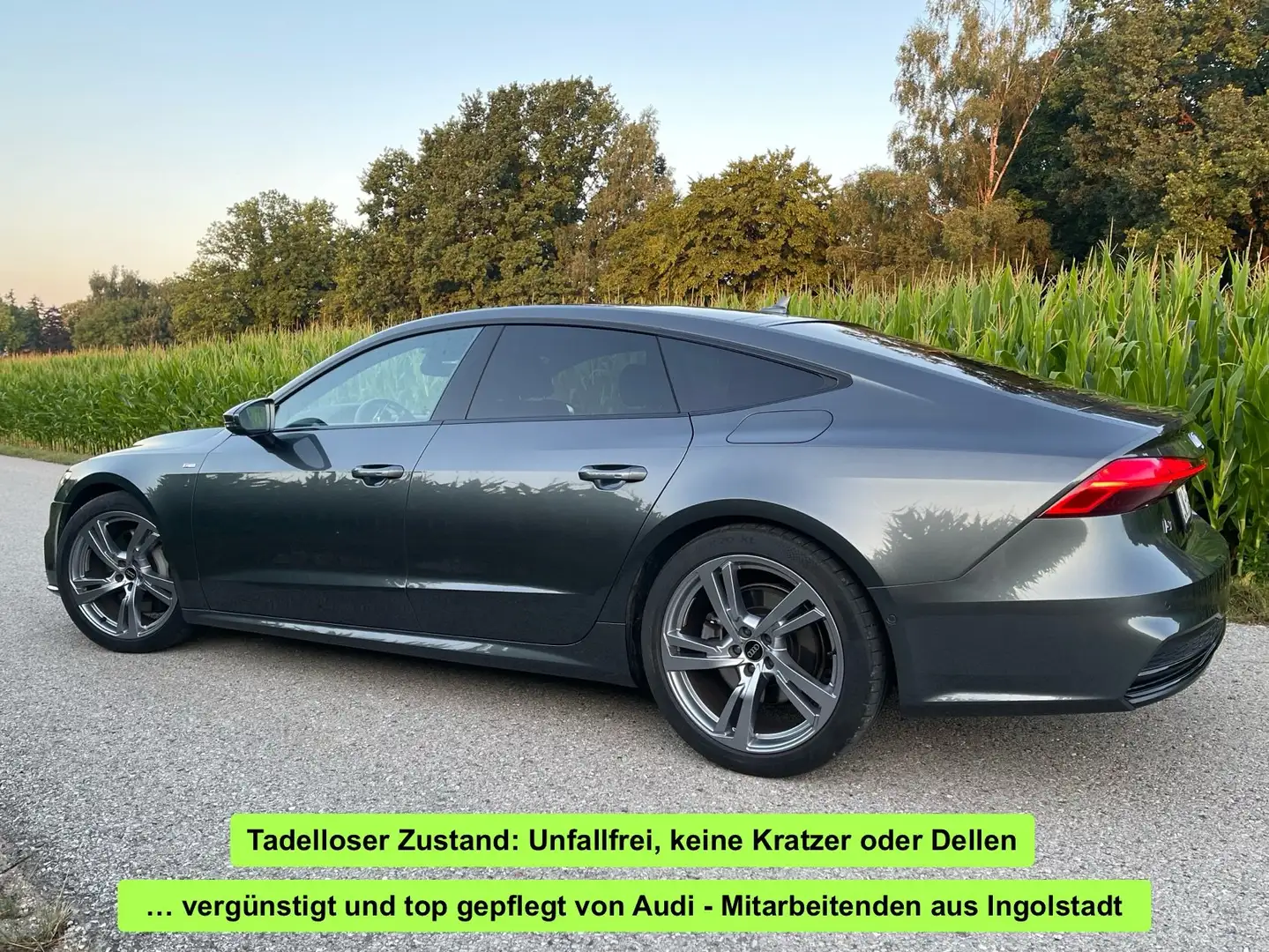 Audi A7 PHEV/S-Line/Laser/AHK/HuD/B&O/GARANTIE/Top Grau - 2
