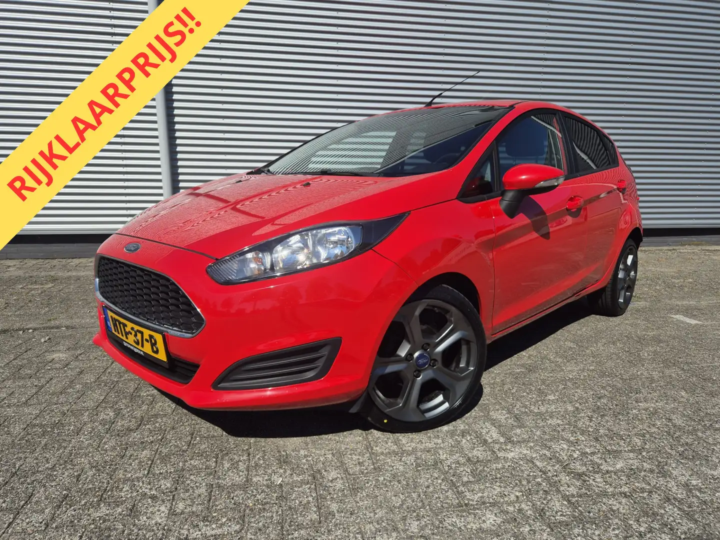 Ford Fiesta 1.25 ,nw distrubitie riem,airco,stoelverwarming, Rood - 1