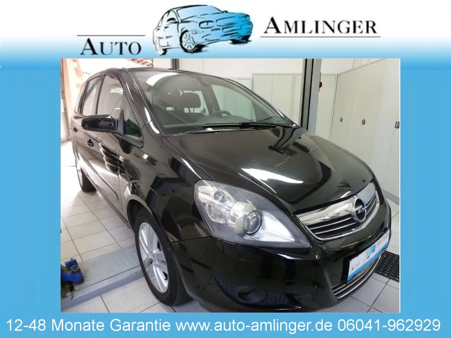 Opel Zafira Edition 2.Hand Scheckheft 24 Mo.Gar.TOP! Noir - 1