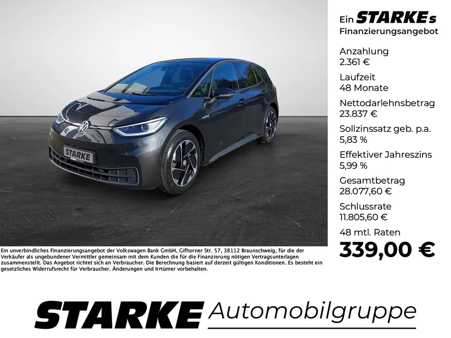 Volkswagen ID.3 Pro Grey - 1