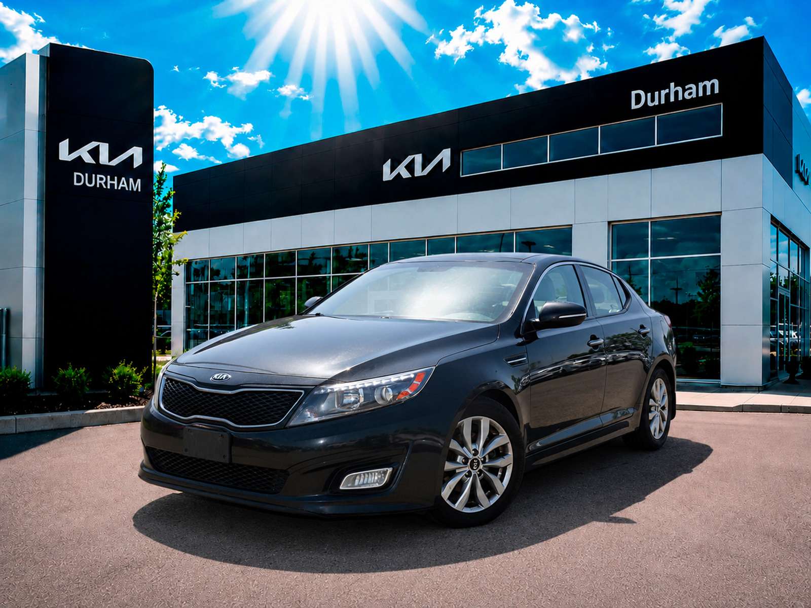 Black 2015 Kia Optima Sedan Front-Wheel Drive Automatic