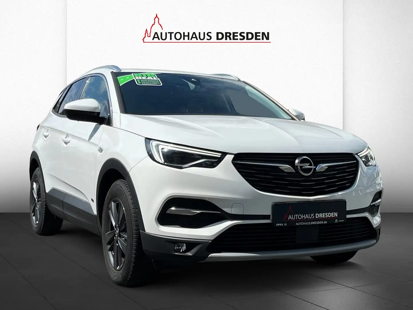 Opel Grandland 1.6 Turbo Elegance LED+Navi+SHZ+Kam. Weiß - 2