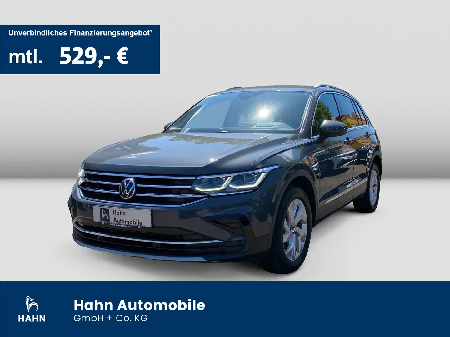 Volkswagen Tiguan 2.0TDI DSG 4Mo Elegance AHK Cam Standh Grau - 1