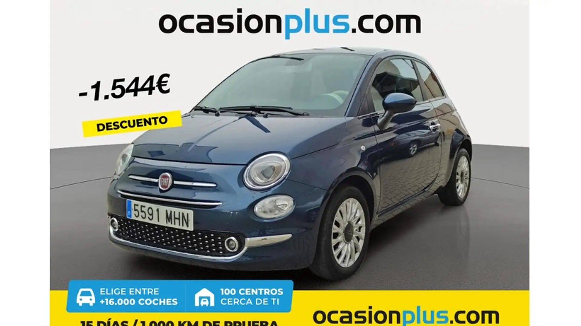 Fiat 500 1.0 Hybrid Dolcevita 52kW Blu/Azzurro - 1