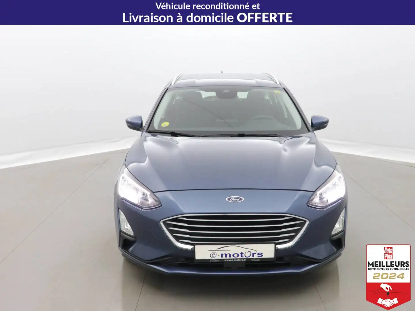 Ford Focus EcoBlue 120 BVA8 Trend +GPS +PDC AR/AV Bleu - 2